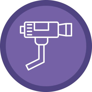 CCTV kamera simgesi, vektör illüstrasyonu