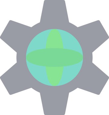 küresel bağlantı. Basit resimleme