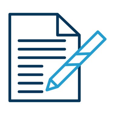 belge simgesi vektör illüstrasyonu