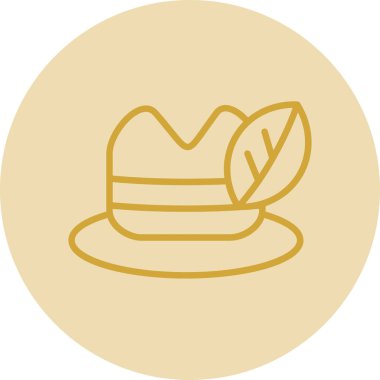 Şapka simgesi vektör illüstrasyonu