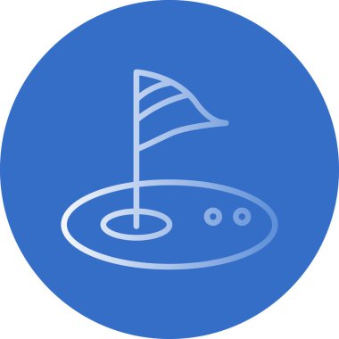 Golf simgesi, vektör illüstrasyonu