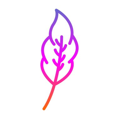 Yaprak. Web simgesi basit illüstrasyon 