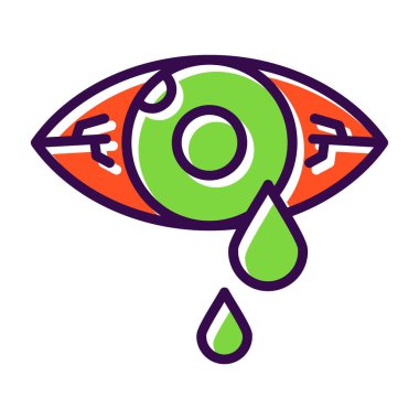 Göz simgesi vektör illüstrasyonu