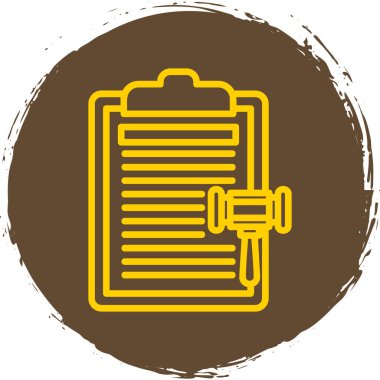 Belge simgesinin vektör illüstrasyonu