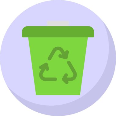 Çöp kovası vektör illüstrasyonuName