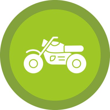 motosiklet simgesi, vektör illüstrasyonu basit tasarım