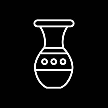 Güzel vazo simgesinin vektör illüstrasyonu             