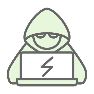 Elektrik flaş ikon vektör çizim tasarımı olan dizüstü bilgisayar