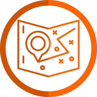 Moda biçimi izole edilmiş arkaplanda harita işaretleyici simgesi