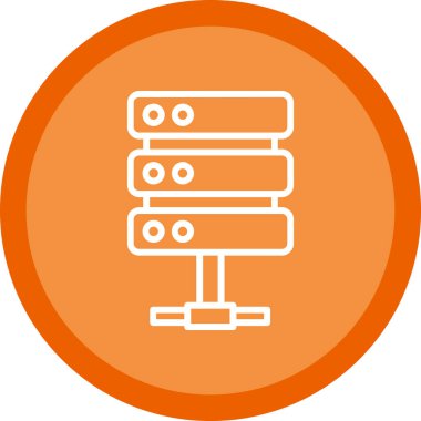 sunucu simgesi, vektör illüstrasyonu basit tasarım