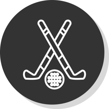 hokey web simgesi basit tasarım, vektör illüstrasyonu