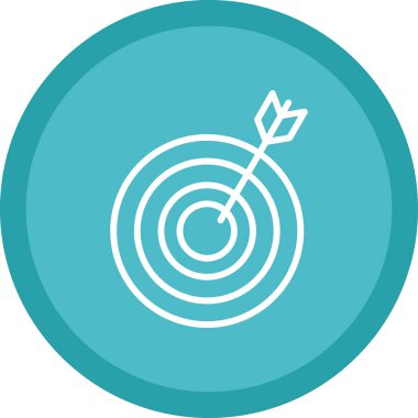 Hedef simgenin vektör illüstrasyonu 