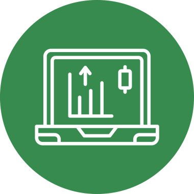 Veri analizi. Web simgesi basit illüstrasyon