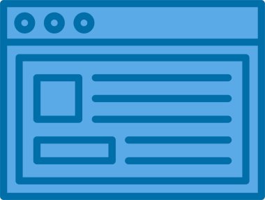 Web sayfası. Web simgesi basit illüstrasyon