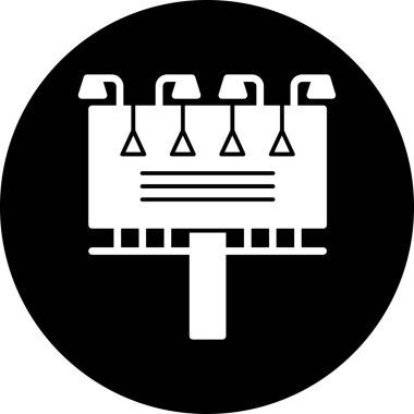 reklam panosu simgesi, vektör illüstrasyonu basit tasarım