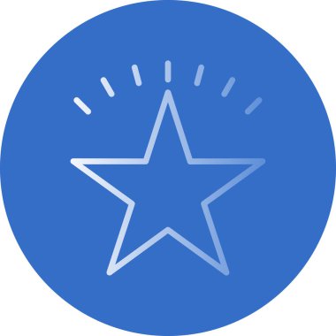 simple flat star icon illustration design