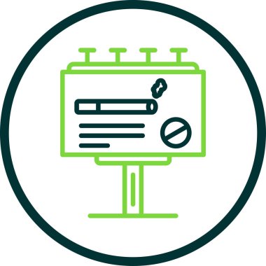 reklam panosu simgesi, vektör illüstrasyonu basit tasarım