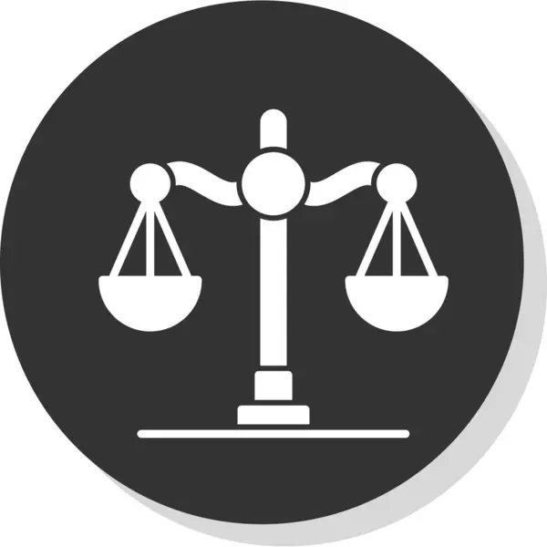 denge ölçekleri renk çizgisi simgesi, vektör illüstrasyonu 