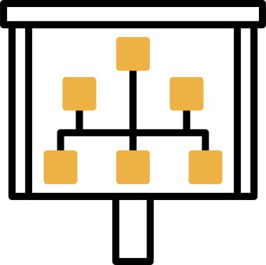 ağ sunucusu. Web simgesi basit illüstrasyon
