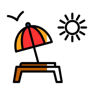 Güneş. Web simgesi basit tasarım