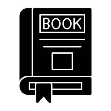 kitap simgesi, vektör illüstrasyonu basit tasarım