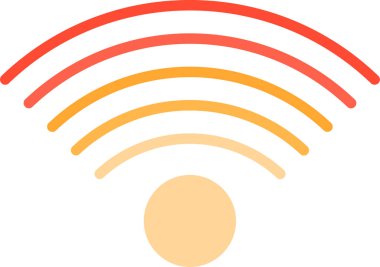 Kablosuz ağ simgesi. Basit resimleme