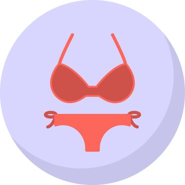 Bikini simgesinin vektör illüstrasyonu