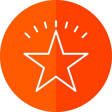 simple flat star icon illustration design
