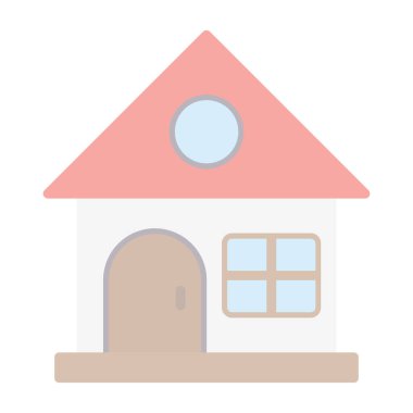 ev web simgesi, vektör illüstrasyonu 