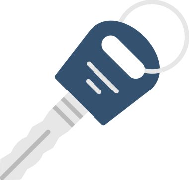 Araba anahtarı. Web simgesi basit illüstrasyon              