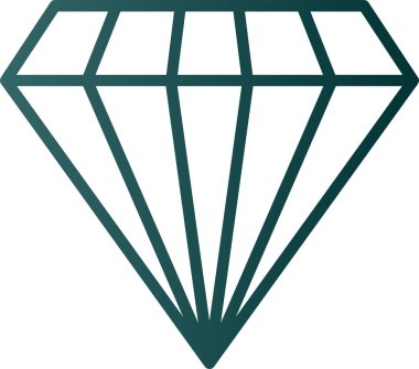 Gemstone web simgesi basit illüstrasyon