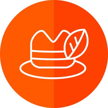 Şapka. Web simgesi basit illüstrasyon