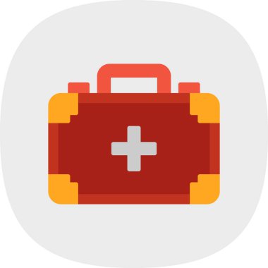 ilk yardım kiti vektör simgesi 
