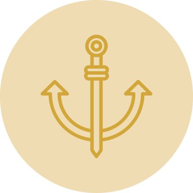 Çapa. Web simgesi basit illüstrasyon 