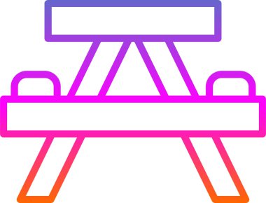 sandalye simgesi modern vektör illüstrasyonu