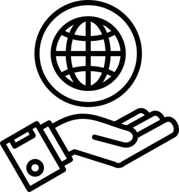 genel ağ simgesi vektör çizimi tasarımı