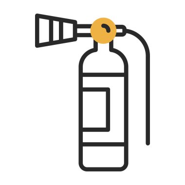 Yangın söndürme simgesi, vektör illüstrasyonu 