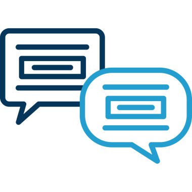 Sohbet ikonu vektör illüstrasyon tasarımlı konuşma baloncukları