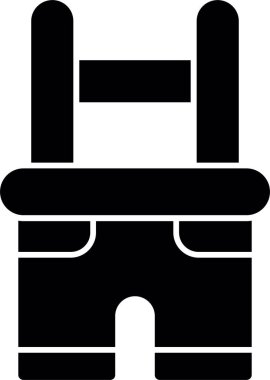 Otelde. Web simgesi basit illüstrasyon