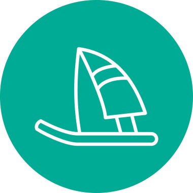 Tekne. Web simgesi basit illüstrasyon 