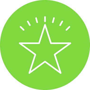 simple flat star icon illustration design