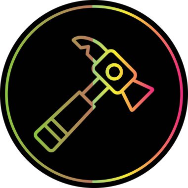 Ters çekiç. Web simgesi basit tasarım 