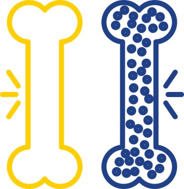 noktalı ve mavi vektör simgesi