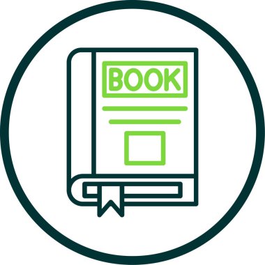 kitap simgesi, vektör illüstrasyonu basit tasarım