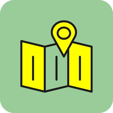 harita pin konumu simgesi düz biçimli