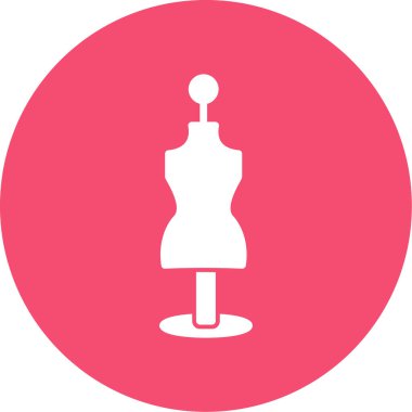 Manken düz vektör simgesi