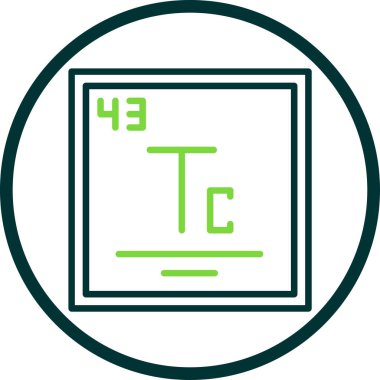 Kimyasal eksiklik simgesinin vektör çizimi