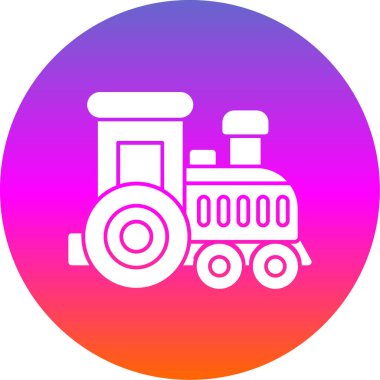 Toy train. web icon simple design