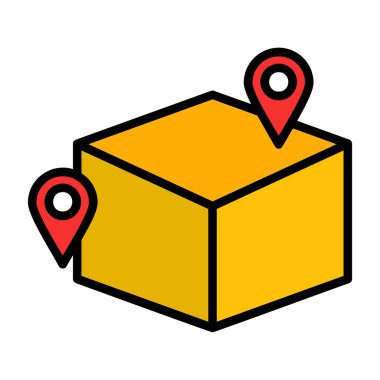 Kişisel ve ticari kullanım için konum vektör ikonu modern vektör çizimi.