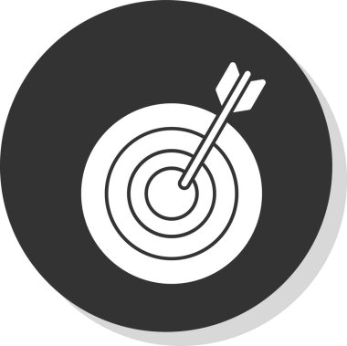 Hedef simgenin vektör illüstrasyonu 